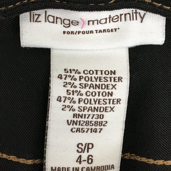 Liz Lange Maternity Dark Wash Denim Jeans Size 4-6 GREAT Condition - Picture 6 of 6